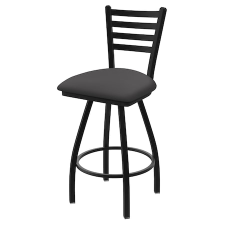 Holland Bar Stool Co 36" Swivel X-Tall Bar Stool, Black Wrinkle, Canter Storm Seat X410